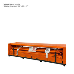 10' Heavy Duty Static Grizzly Rock Screen, Adjustable Bolt-On Deck Bars, 4" x 4" I-Beams, 5000 lb Load Capacity, TMG-RS10