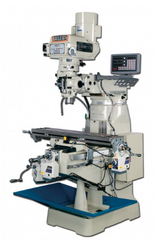 Baileigh VM-942-1; 9" x 42" Variable Speed Vertical Milling Machine with X,Y & Z power feeds & DRO 3HP, 220V 1Phase 1008192