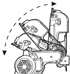 Baileigh BG-248-2; 110V 2" x 48" Two Wheel Belt Grinder. Pivoting Head 1-1/2hp, 110v Single Phase 1019092