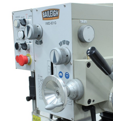 Baileigh VMD-931G; Square Column Geared Head Mill and Drill, Includes Stand & X-Powerfeed 2HP, 110V, Single Phase 1020693