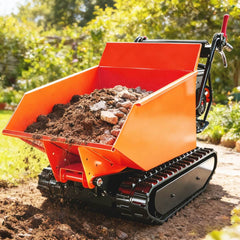 1100lbs Capacity 10HP Gas Powered Track Mini Dumper