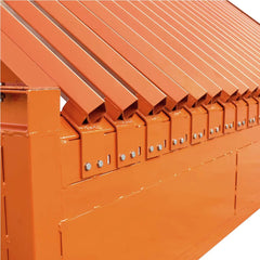 12' Heavy Duty Static Grizzly Rock Screen, Adjustable Bolt-On Deck Bars, 4" x 4" I-Beams, 5000 lb Load Capacity, TMG-RS12