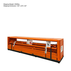 12' Heavy Duty Static Grizzly Rock Screen, Adjustable Bolt-On Deck Bars, 4" x 4" I-Beams, 5000 lb Load Capacity, TMG-RS12