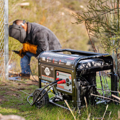 Tomahawk 120 Amp Engine Driven Welder Generator 2200 Watt 7 HP Gas Powered - Machine Horizon