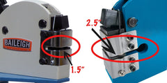 Baileigh MSS-18DT; 18 Ga. Metal Shrinker and Stretcher Combo Set, 2.5" Deep Throat Depth 1230392