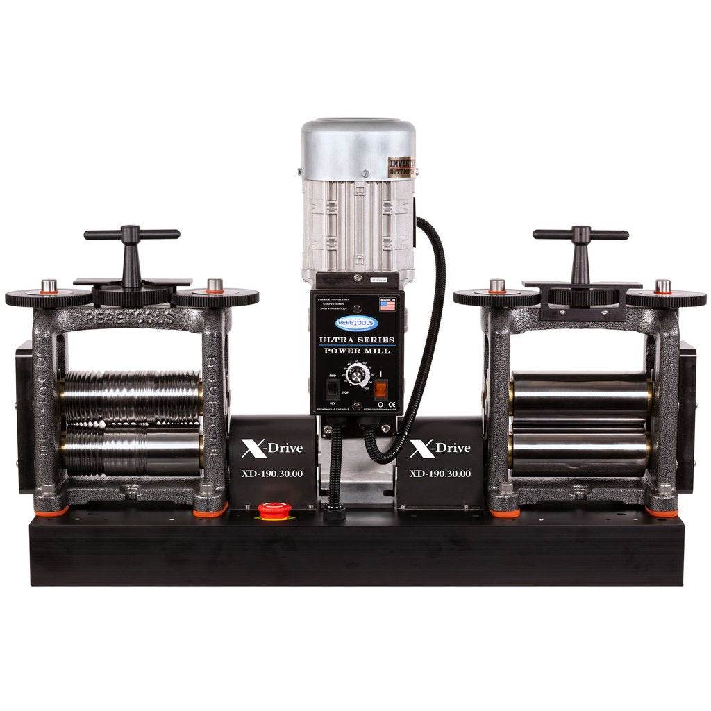 Pepetools 160MM Double Ultra Series X-Drive Electric Rolling Mill (All Wire + Flat) - Machine Horizon Pepetools 160MM Double Ultra Series X-Drive Electric Rolling Mill (All Wire + Flat) - Machine Horizon