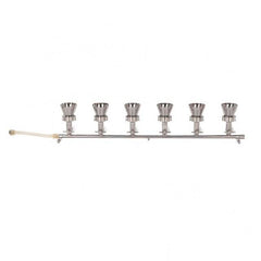 Sartorius 168M6-SS100 6 Branch Microsart Manifolds with Funnels, 100mL - Machine Horizon