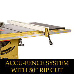 1791230K, Powermatic Table Saw 64B, 1.75 HP 115/230V, 50" Accu-Fence System w/Riving Knife