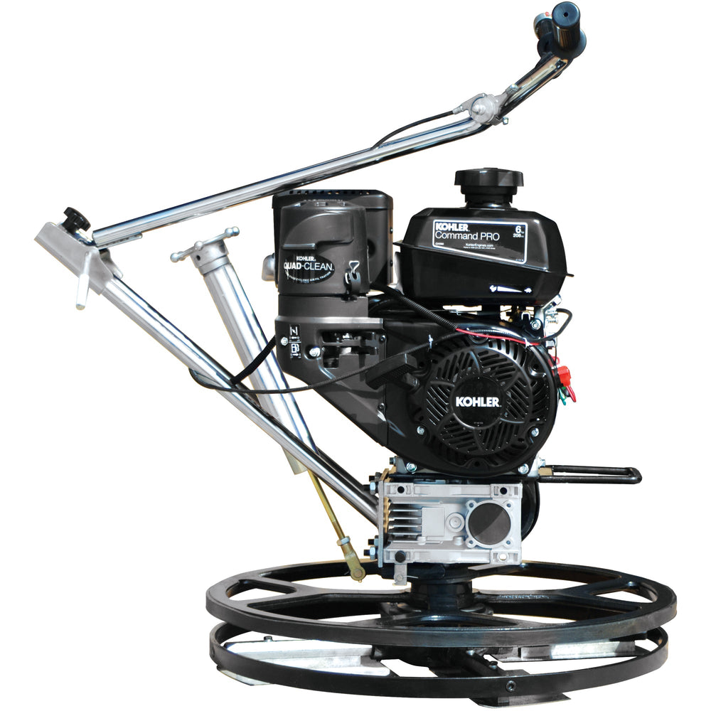 Tomahawk 24" Concrete Power Trowel Edger 6HP Kohler Float Pan Blade Screed Finishing Tool - Machine Horizon
