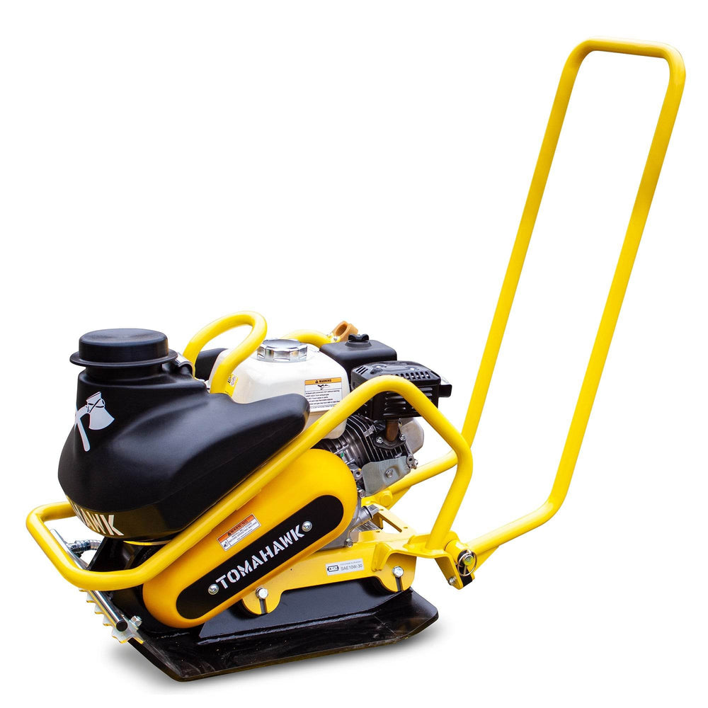 Tomahawk 5.5 HP Honda Vibratory Plate Compactor for Asphalt Aggregate Soil Compaction - Machine Horizon