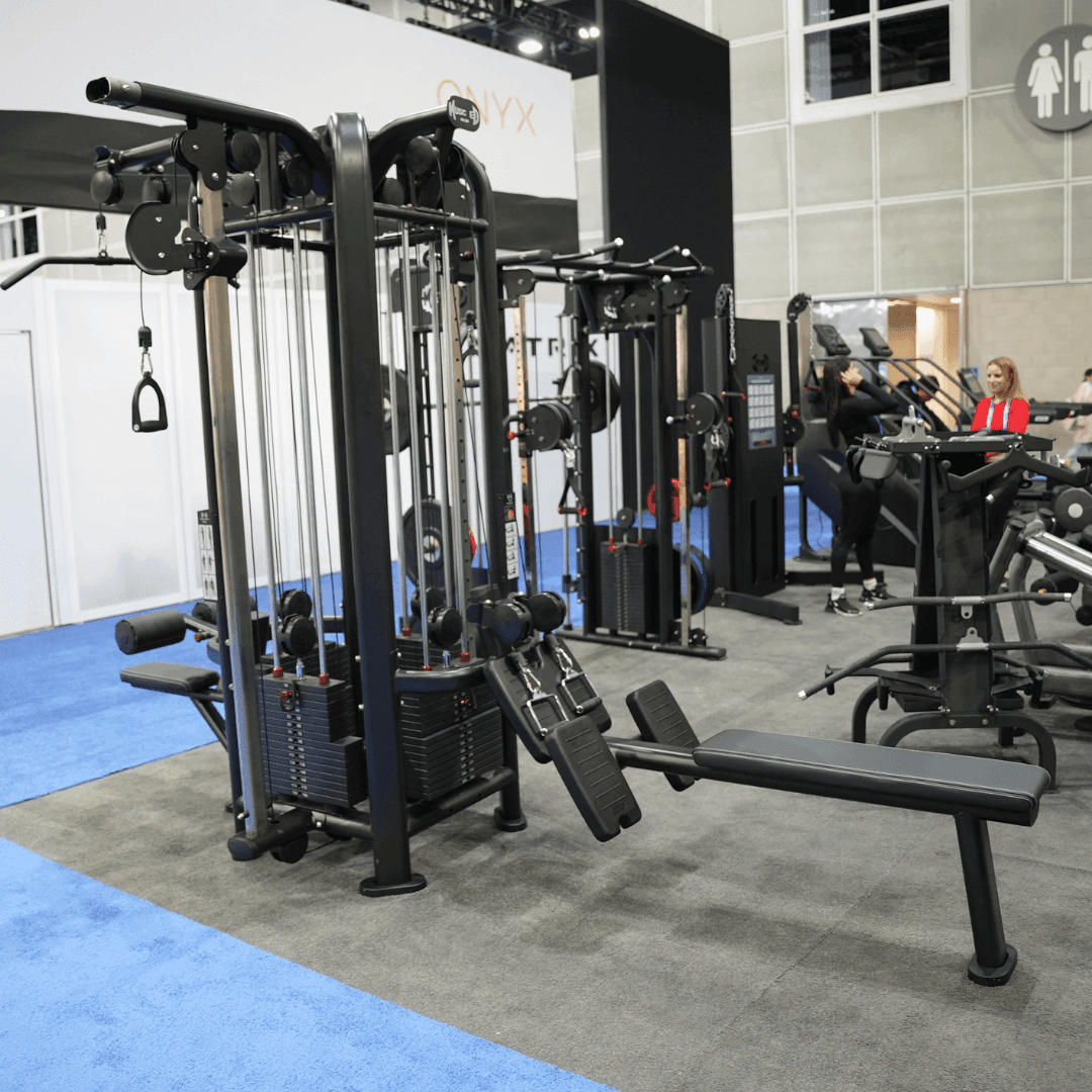 4 Stack Megatron Deluxe Jungle Gym - Muscle D Fitness - Commercial Lat Pull, Low Row, Adj. Hi/Low Pulleys - Machine Horizon 4 Stack Megatron Deluxe Jungle Gym - Muscle D Fitness - Commercial Lat Pull, Low Row, Adj. Hi/Low Pulleys - Machine Horizon