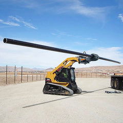 2500-lb Skid Steer Pole Setter, 45' Pole Capacity, 0°-100° Claw Rotation, Jaw Claw Opening 4" to 20", TMG-SPS46