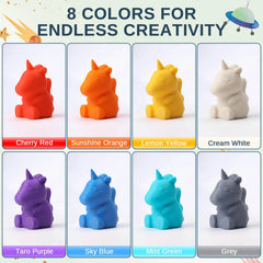 PLA Filament 1.75mm, Planet Explorer 8-Color Mini Spool Bundle, 250g Each, High-Speed PLA, +/-0.02mm Accuracy, Easy-to-Print, Compatible with Most FDM 3D Printers