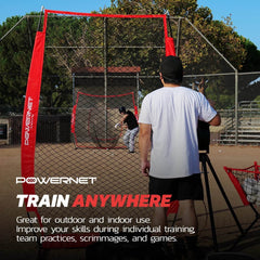 PowerNet Launch F-Lite Baseball & Softball Pitching Machine - Machine Horizon