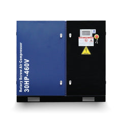 123CFM Rotary Screw Air Compressor, 30HP, 125PSI, 460V 3PHASE 60HZ