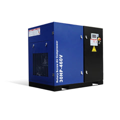 123CFM Rotary Screw Air Compressor, 30HP, 125PSI, 460V 3PHASE 60HZ