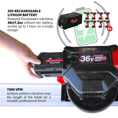Tomahawk Battery Power Screed 36V 7ah Single Aluminum Blade Bundle (Choose 4ft, 6ft, 8ft, 10ft, 12ft, 14ft)
