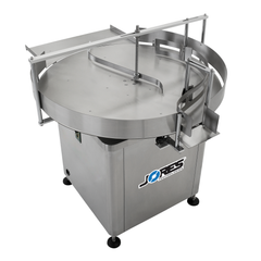 Jores Technologies 39" Stainless Steel Rotary Accumulation Table and Container Unscrambler