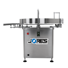 Jores Technologies 39" Stainless Steel Rotary Accumulation Table and Container Unscrambler