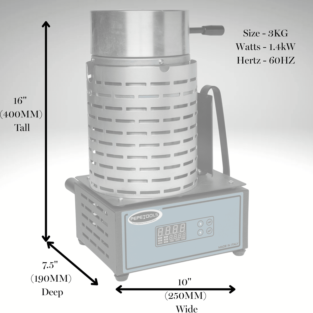 Pepetools Tilt-Pour Electro-Melt Furnace for Silver, Gold, and more - Machine Horizon
