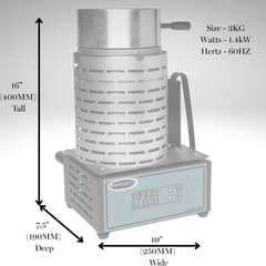 Pepetools Tilt-Pour Electro-Melt Furnace for Silver, Gold, and more - Machine Horizon