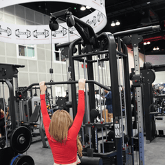 4 Stack Megatron Deluxe Jungle Gym - Muscle D Fitness - Commercial Lat Pull, Low Row, Adj. Hi/Low Pulleys - Machine Horizon