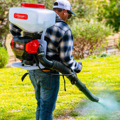 Tomahawk 5 Gal Battery-Powered Fertilizer Spreader Broadcast Lawn Seed Ice Melt Salt - Machine Horizon