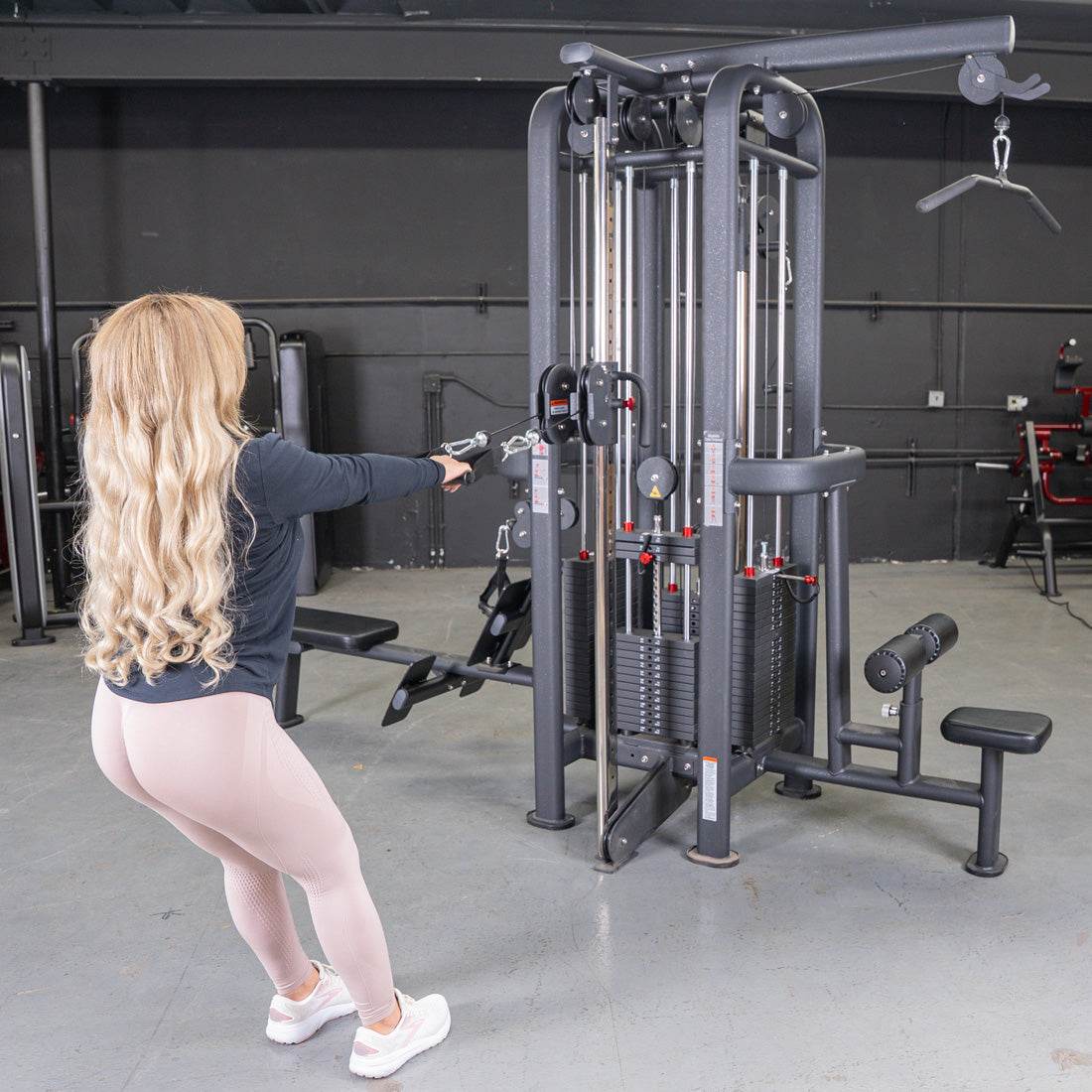 4 Stack Megatron Standard Jungle Gym - 2 Colors - Muscle D Fitness - Low Row, Lat Pulldown, Single Handle Hi/low Pulley, Double Hi/Low Pulley - Machine Horizon 4 Stack Megatron Standard Jungle Gym - 2 Colors - Muscle D Fitness - Low Row, Lat Pulldown, Single Handle Hi/low Pulley, Double Hi/Low Pulley - Machine Horizon