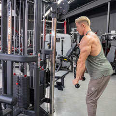 4 Stack Megatron Standard Jungle Gym - 2 Colors - Muscle D Fitness - Low Row, Lat Pulldown, Single Handle Hi/low Pulley, Double Hi/Low Pulley - Machine Horizon