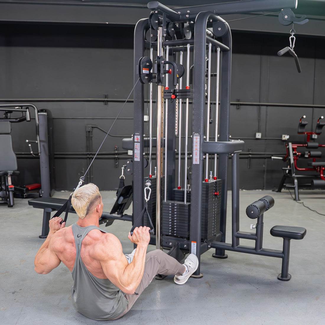 4 Stack Megatron Standard Jungle Gym - 2 Colors - Muscle D Fitness - Low Row, Lat Pulldown, Single Handle Hi/low Pulley, Double Hi/Low Pulley - Machine Horizon 4 Stack Megatron Standard Jungle Gym - 2 Colors - Muscle D Fitness - Low Row, Lat Pulldown, Single Handle Hi/low Pulley, Double Hi/Low Pulley - Machine Horizon