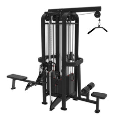 4 Stack Megatron Standard Jungle Gym - 2 Colors - Muscle D Fitness - Low Row, Lat Pulldown, Single Handle Hi/low Pulley, Double Hi/Low Pulley - Machine Horizon