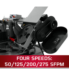 Jet MBS-1018-1, 10 in. x 18 in. Horizontal Dual Mitering Bandsaw 1HP, 230V, 1Ph 413411