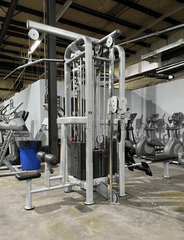 4 Stack Megatron Standard Jungle Gym - 2 Colors - Muscle D Fitness - Low Row, Lat Pulldown, Single Handle Hi/low Pulley, Double Hi/Low Pulley - Machine Horizon