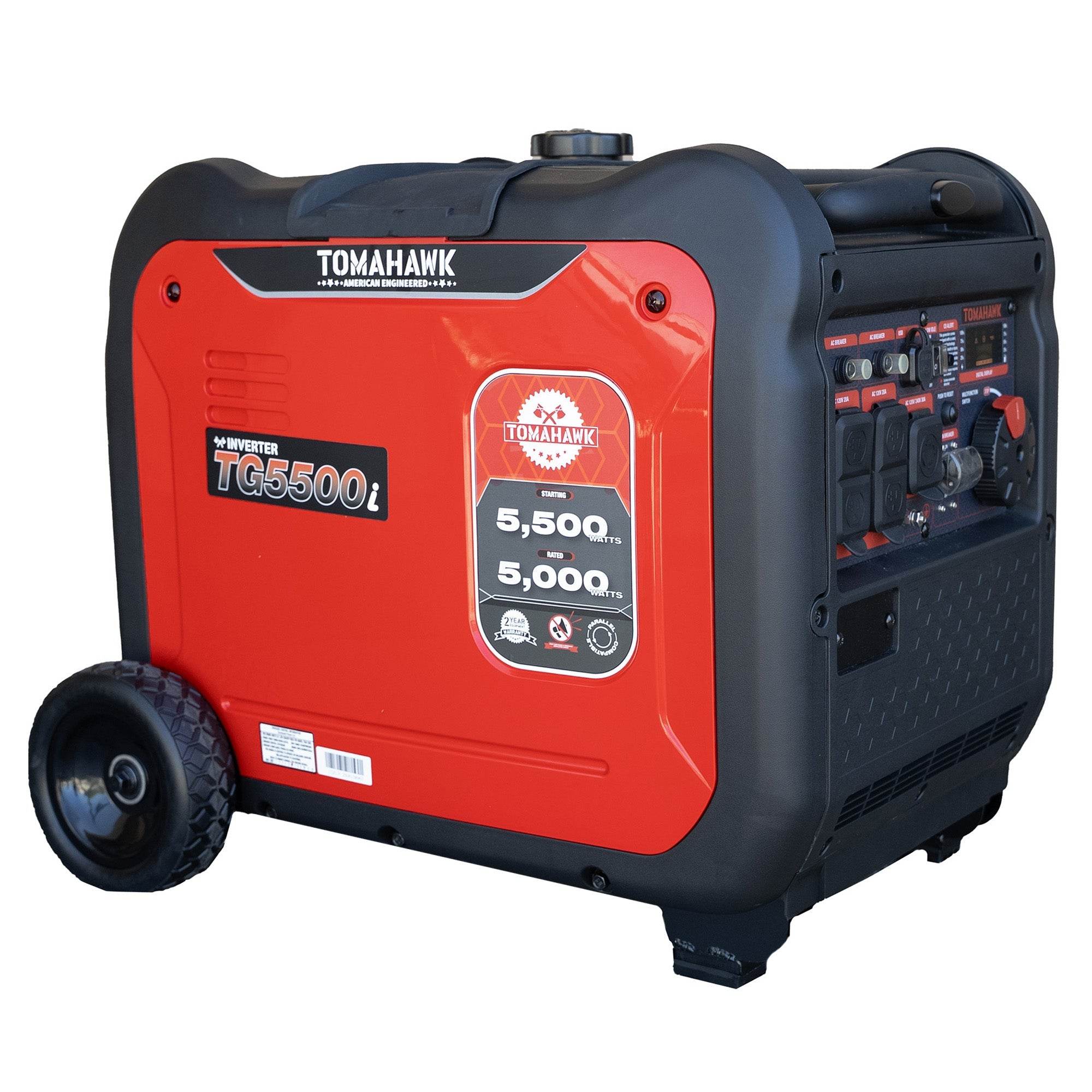 Tomahawk 5500 Watt Inverter Generator Super Quiet Portable Gas Power Professional Use - Machine Horizon Tomahawk 5500 Watt Inverter Generator Super Quiet Portable Gas Power Professional Use - Machine Horizon