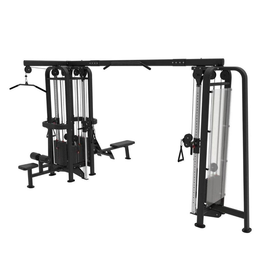 5 Stack Megatron Standard Jungle Gym 2 Colors - Muscle D Fitness - Sturdy Commercial-Grade, Lat Pull, Low Row, Functional Column - Machine Horizon