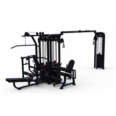 5 Stack Megatron Compact Multi-Gym - Muscle D Fitness - Lat Pull, Low Row, Bench Press, Lat Pull, Leg Ext / Curl - Machine Horizon