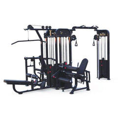 5 Stack Megatron Compact Multi-Gym - Muscle D Fitness - Lat Pull, Low Row, Bench Press, Lat Pull, Leg Ext / Curl - Machine Horizon