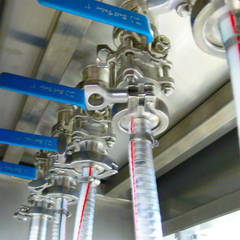 Jores Technologies 6 Head Inline Gravity Filling System with Conveyor - 1000 ml