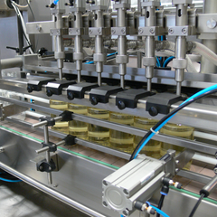 Jores Technologies 6 Head Inline Gravity Filling System with Conveyor - 1000 ml