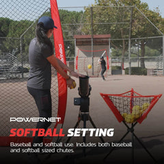 PowerNet Launch F-Lite Baseball & Softball Pitching Machine - Machine Horizon