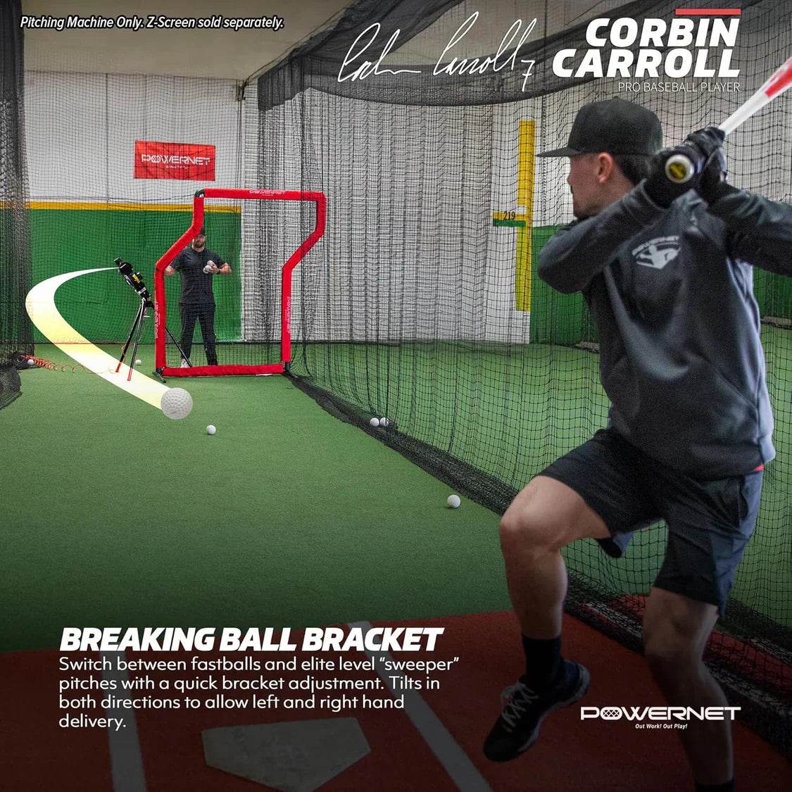 PowerNet Launch F-Lite Baseball & Softball Pitching Machine - Machine Horizon PowerNet Launch F-Lite Baseball & Softball Pitching Machine - Machine Horizon