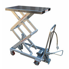 Vestil Partially Stainless Steel Air Cart 800 Lb. Capacity Silver-AIR-800-D-PSS