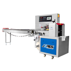 Jores Technologies Automatic Horizontal Flow Wrapper with Inverted Film Feeder