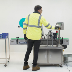 Jores Technologies Automatic Label Applicator for Flat Containers