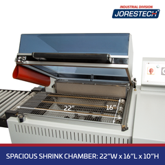 Jores Technologies Chamber Shrink Wrapping System Sealer All-in-One with Mesh Conveyor– 22” X 16”
