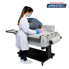 Jores Technologies Chamber Shrink Wrapping System Sealer All-in-One with Mesh Conveyor– 22” X 16”
