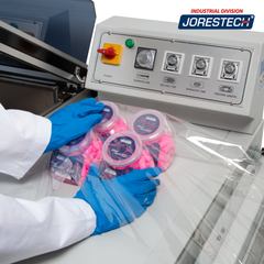 Jores Technologies Chamber Shrink Wrapping System Sealer All-in-One with Mesh Conveyor– 22” X 16”