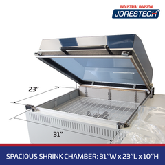 Jores Technologies Chamber Shrink Wrapping System with Heater and Sealer All-in-One – 31” X 23”