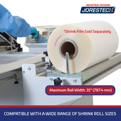 Jores Technologies Chamber Shrink Wrapping System with Heater and Sealer All-in-One – 31” X 23”