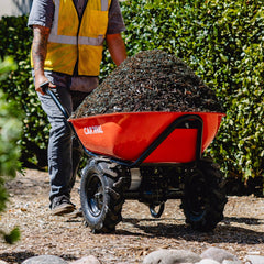 Tomahawk Electric Utility Cart 40V Battery-Powered Wheelbarrow 570-lb. Bucket Capacity - Machine Horizon